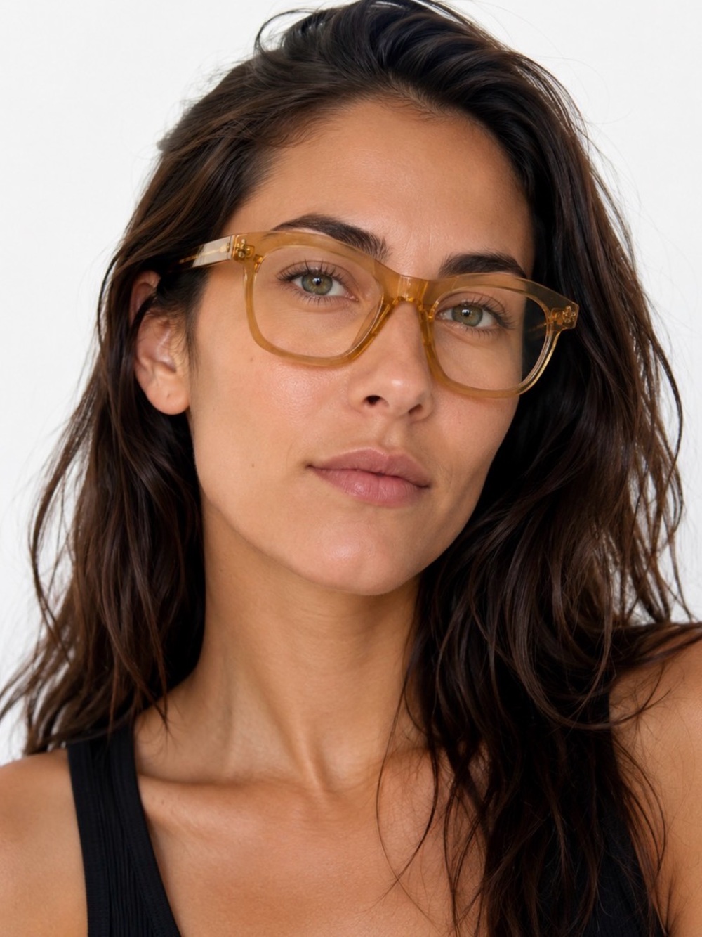 Selima Optique Anthony 45 Eyeglasses Honey Amber Made in France
